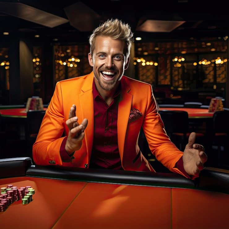 Blueprint Gaming Baccarat table interface showing Player, Banker, and Tie betting options